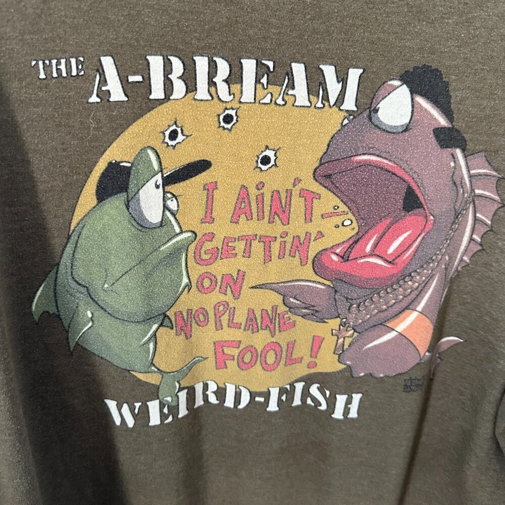 The A-Team Weird Fish Green "A-Bream" XXL Men's Tee Shirt *Rare find in the US* - Picture 3 of 7